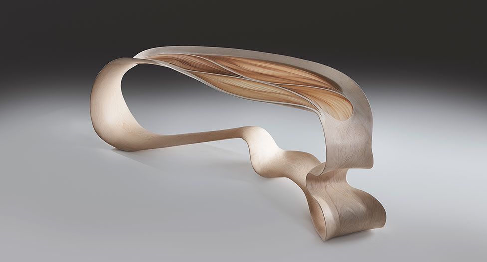 PAD London: Марк Фиш. Ethereal Desk, 2018. Сикамор.